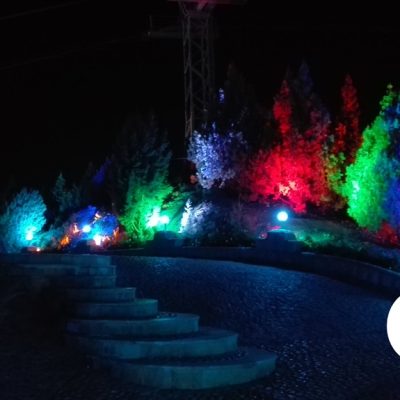 نوپردازی پارک کوهستانی صفه با چراغ دفنی