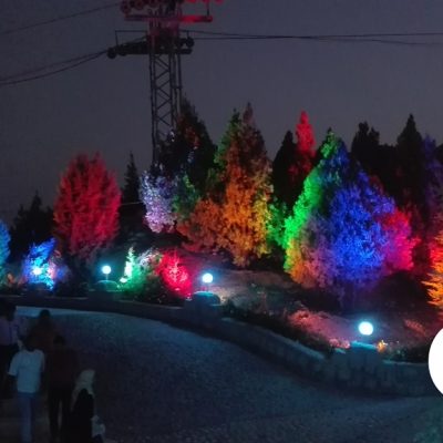 نوپردازی پارک کوهستانی صفه با چراغ دفنی