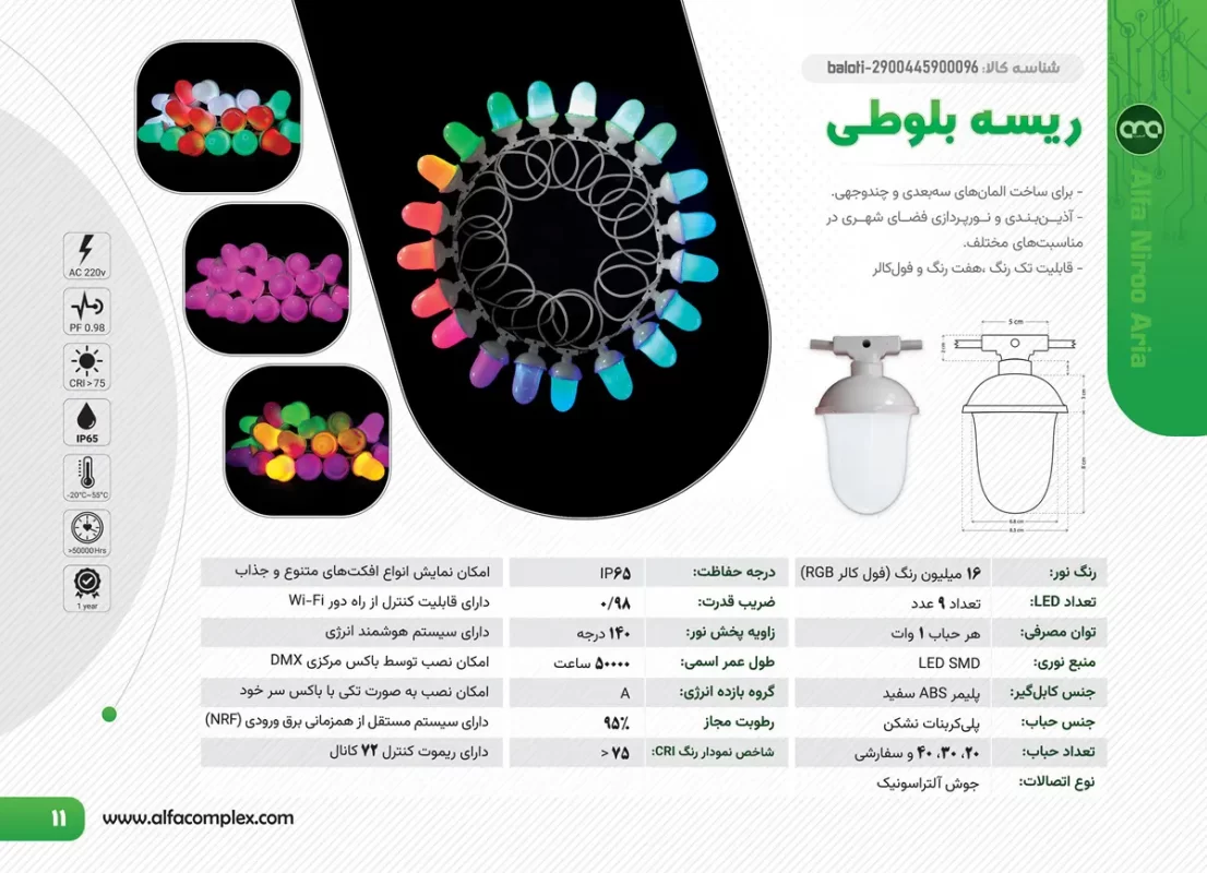 کاتالوگ جدید ریسه بلوطی آلفا نیرو