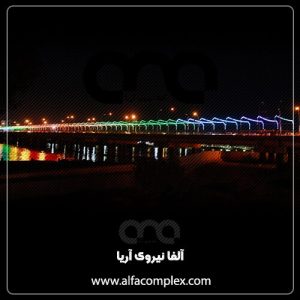 تونل نوری اهواز با ریسه بلوطی RGB DMX