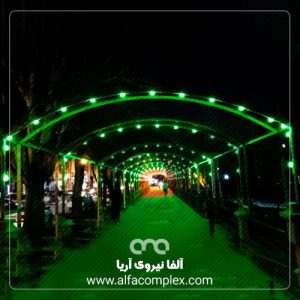 تونل نوری در شهر سقز کردستان پارک مولوی کولار