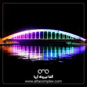 نورپردازی پل محلات مرکزی