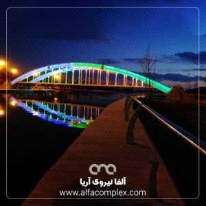 نورپردازی پل محلات مرکزی