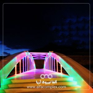 نورپردازی پل محلات مرکزی