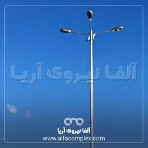 اجرای پروژه روشنایی قامیشلو پایه چراغ