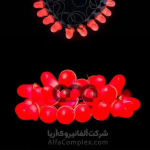 ریسه بلوطی فول کالر نورپردازی ماه محرم قرمز