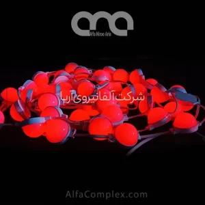ریسه پیکسل 7سانتی فول کالر نورپردازی ماه محرم قرمز