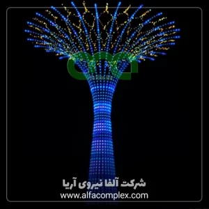 المان شهری درخت نوری 24 شاخه ریسه سوزنی چشمکزن استان کرج