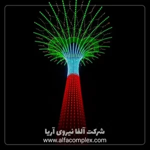 المان شهری درخت نوری 24 شاخه ریسه سوزنی چشمکزن استان کرج