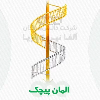 خرید و قیمت المان پیچک ریسه سوزنی و شلنگی با رنگهای طلایی و سفید تولیدی در شرکت آلفا نیرو