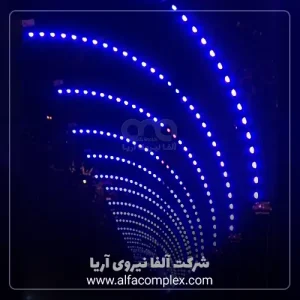 پروژه نورپردازی کمان نوری یا سرانداز یا نیم آرک در زنجان توسط شرکت آلفانیرو